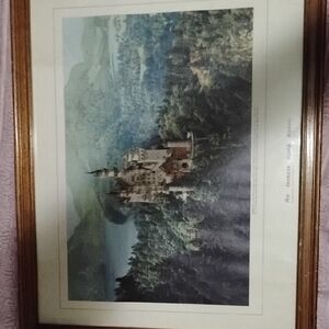 Pan American World Airways Original 1952 Print Of Castle Neushwanstein